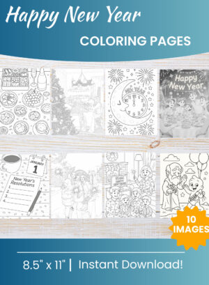 New Year Coloring Pages