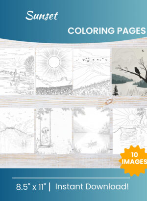 Sunset Coloring Pages