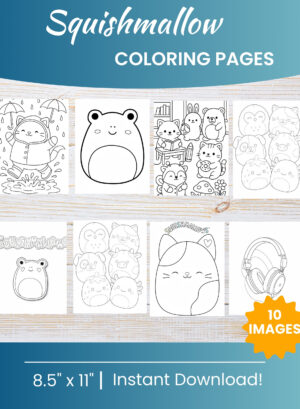 Squishmallow Coloring Pages