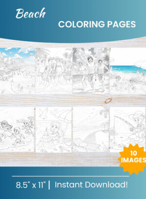 Beach Coloring Pages