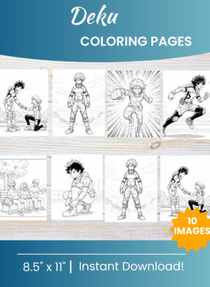 Deku Coloring Pages