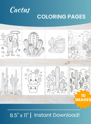 Cactus Coloring Pages