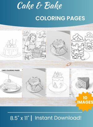 Cake Coloring Pages