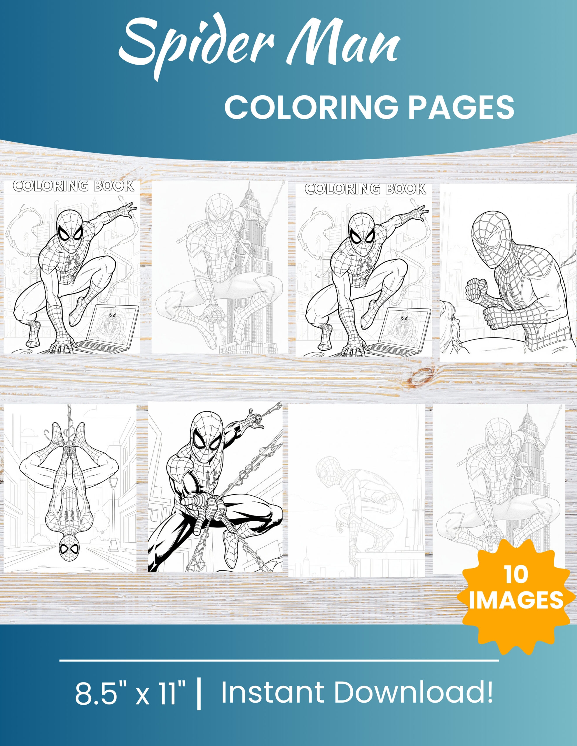 10 Printable Spiderman Coloring Pages for Kids | Free PDF Download 1 Spiderman Coloring Pages