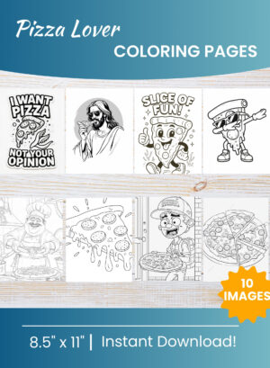 Pizza Coloring Pages