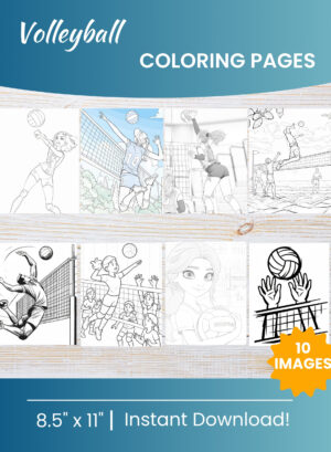 Volleyball Coloring Pages