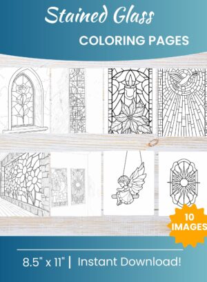 Stained Glass Coloring Pages