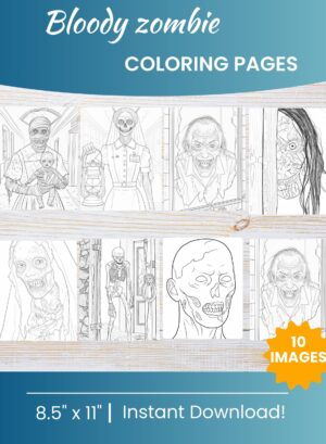Zombie Coloring Pages