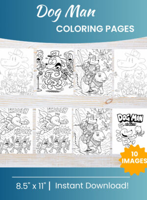 Dog Man Coloring Pages