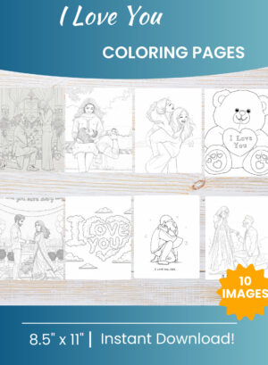 I Love You Coloring Pages