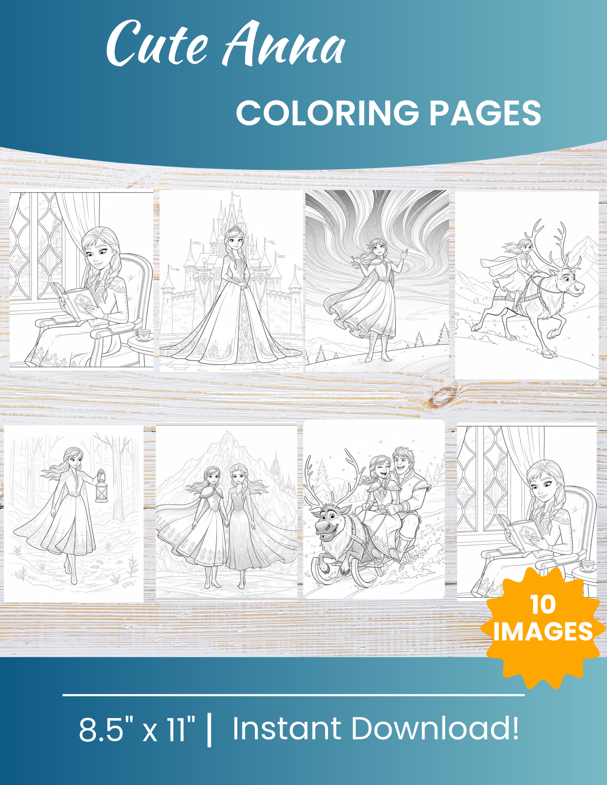 10 Printable Anna Coloring Pages for Kids | Free PDF Download 1 Anna coloring pages