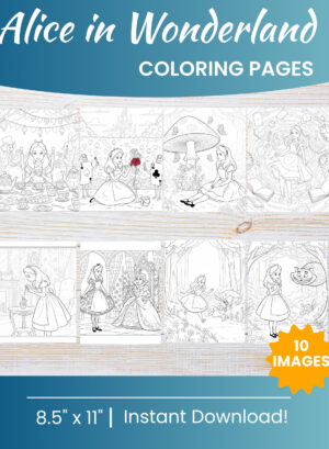 Alice in Wonderland coloring pages