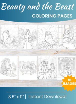 Beauty and the Beast Coloring Pages