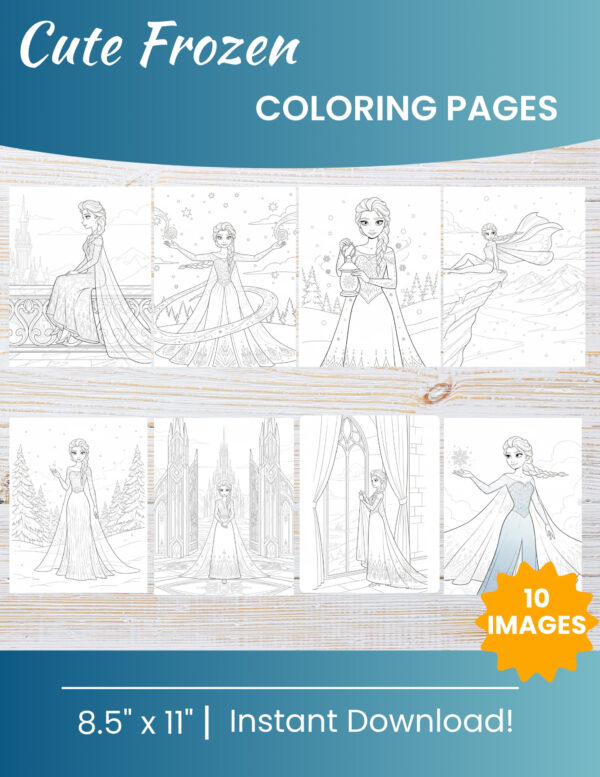 10 Printable Frozen Coloring Pages for Kids | Free PDF Download