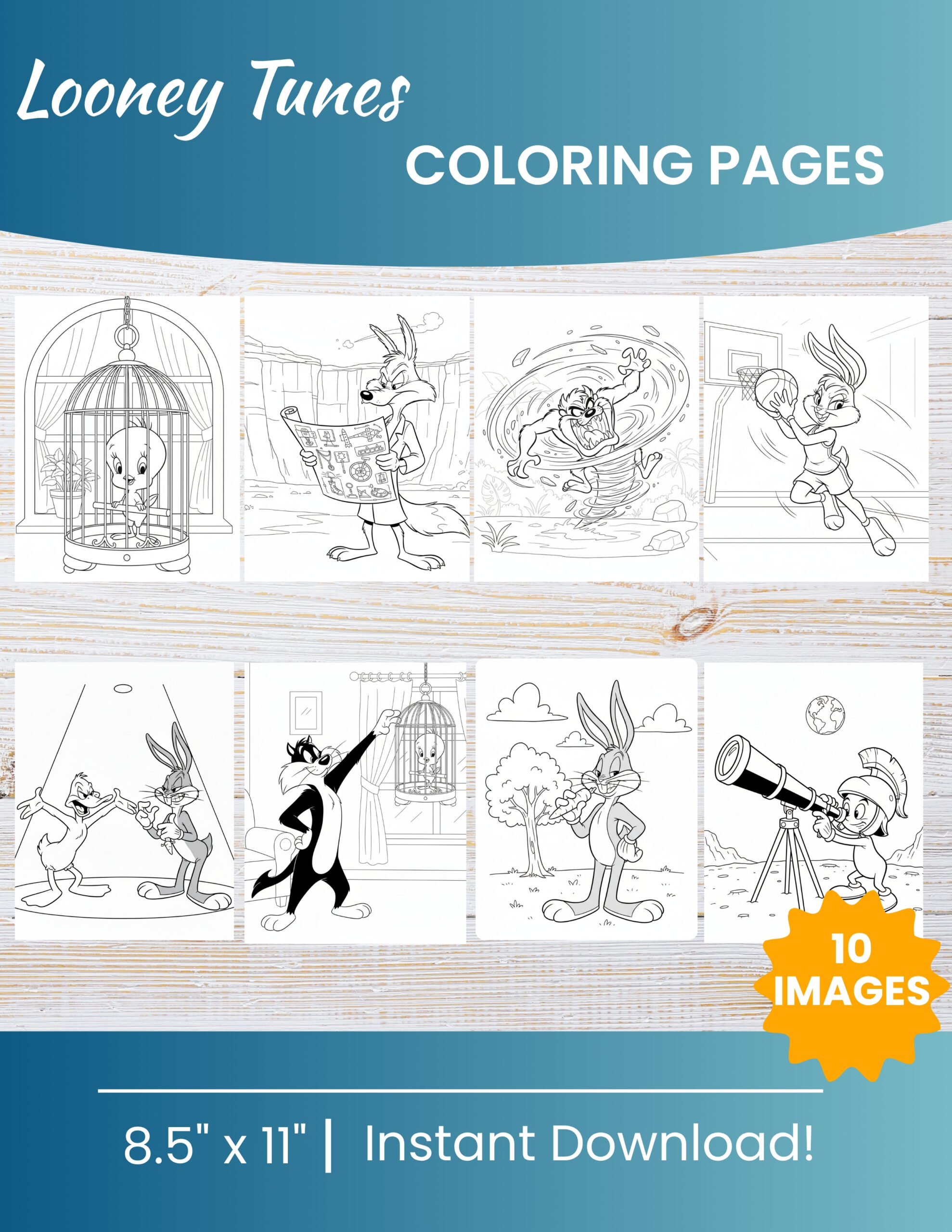 10 Printable Looney Tunes Coloring Pages for Kids | Free PDF Download 1 Looney Tunes Coloring Pages