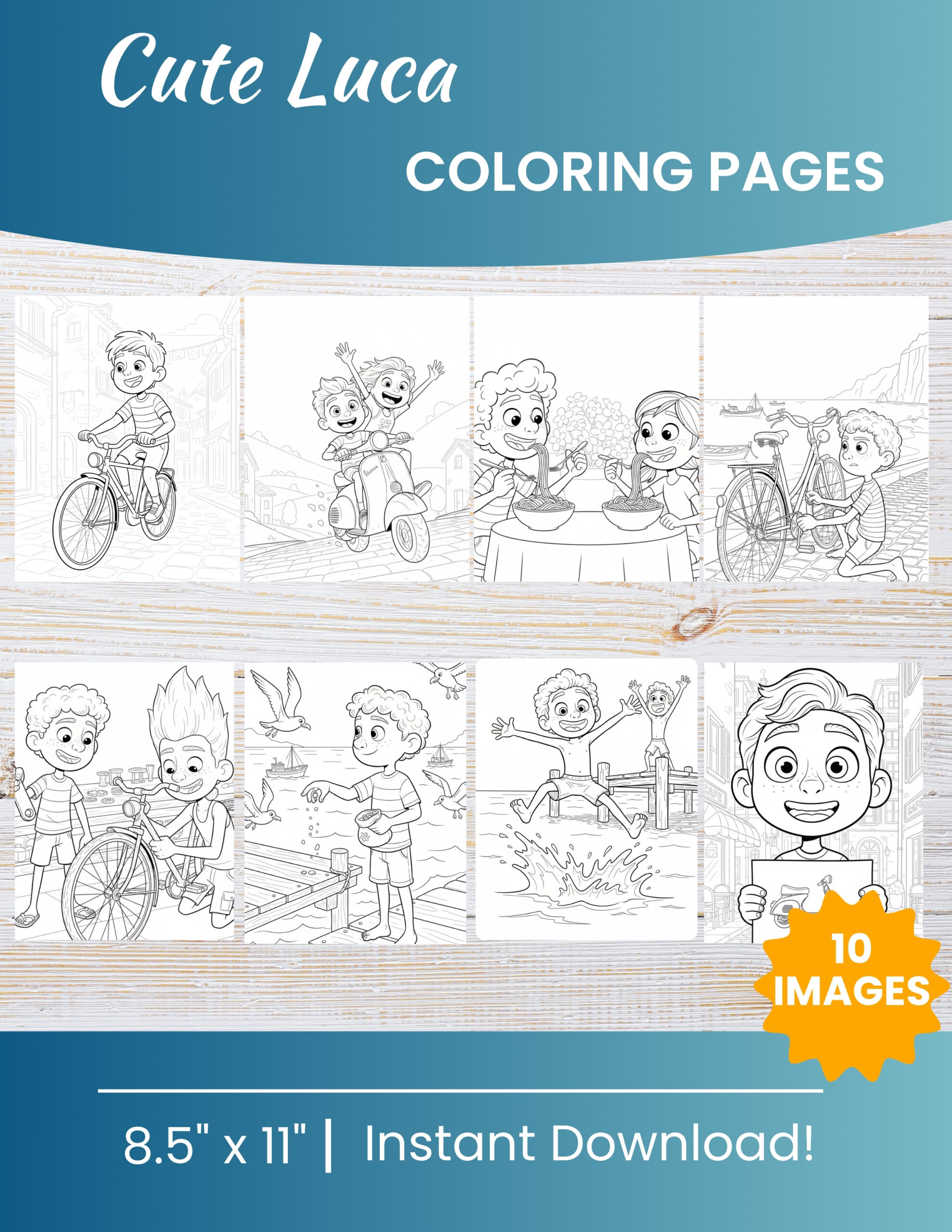 10 Printable Luca Coloring Pages for Kids | Free PDF Download 1 Luca Coloring Pages