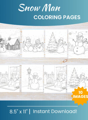 Snowman coloring pages