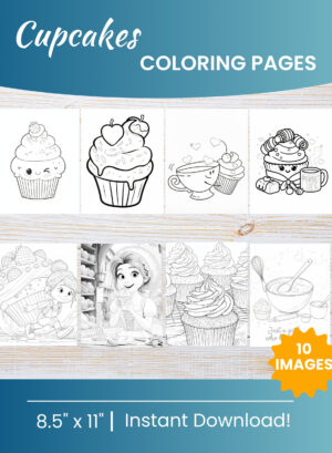 Cupcake Coloring Pages