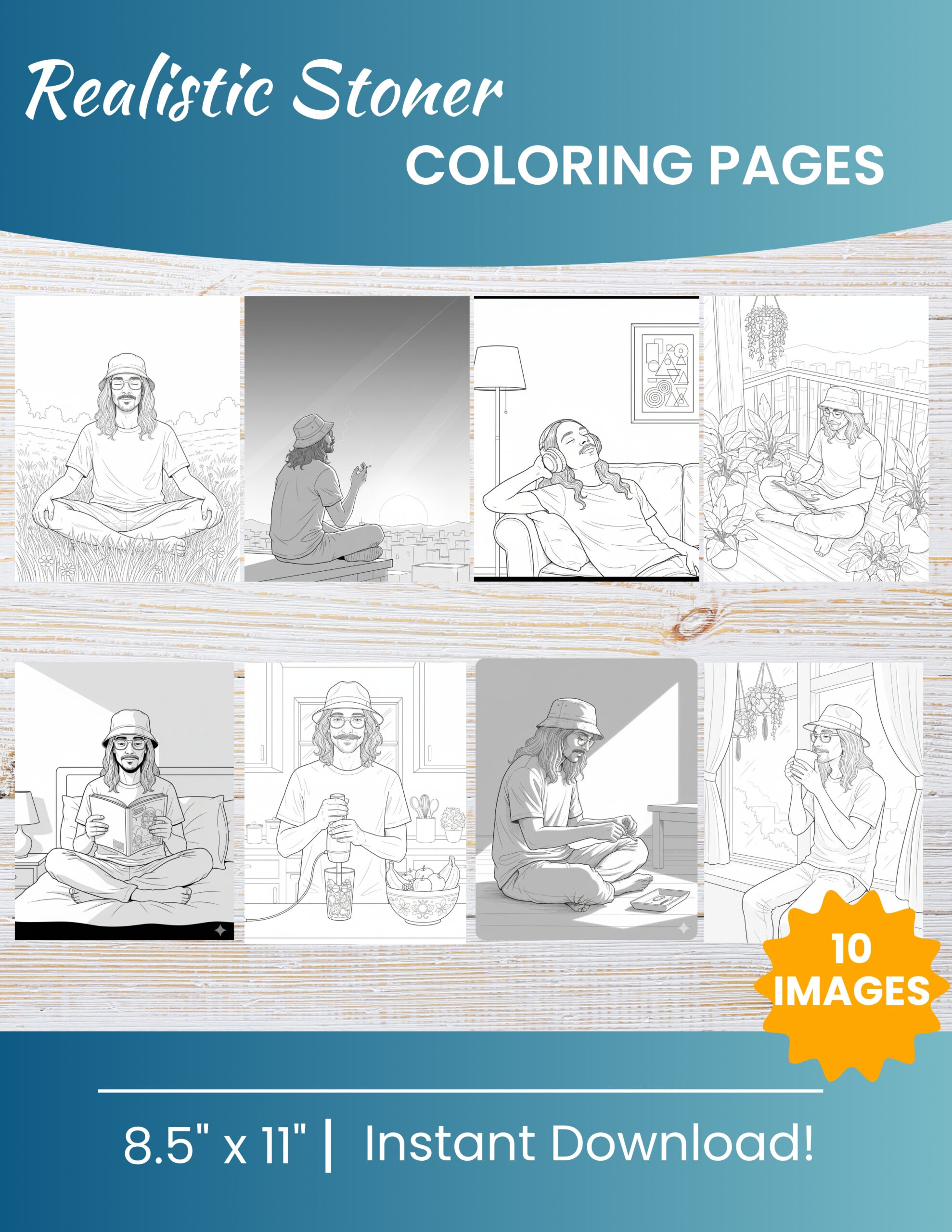 Free Printable Stoner coloring pages for kids | 10 PDF Download 1 Stoner coloring pages