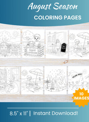 August Coloring Pages