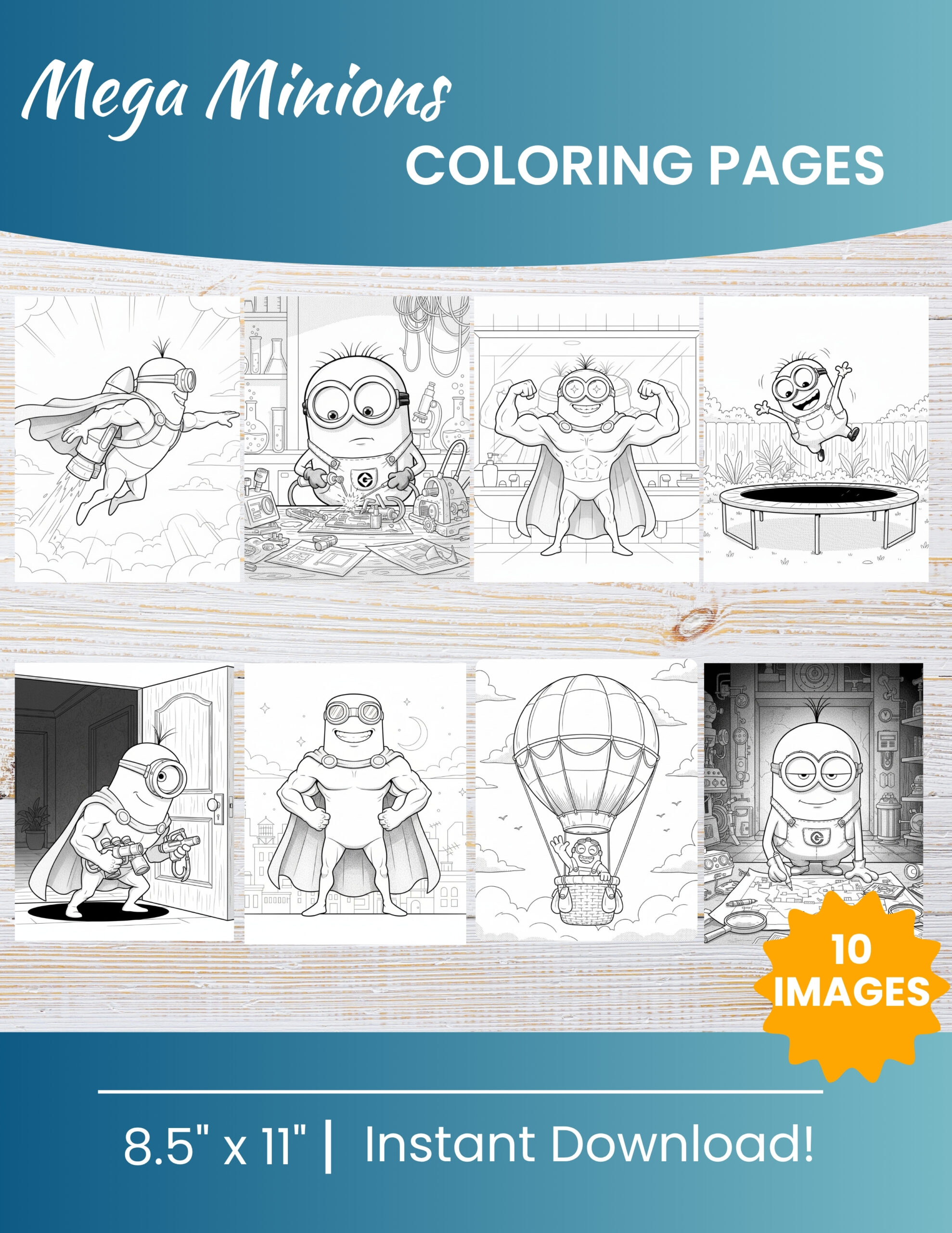 10 Printable Mega Minions Coloring Pages for Kids | Free PDF Download 1 Mega Minions Coloring Pages