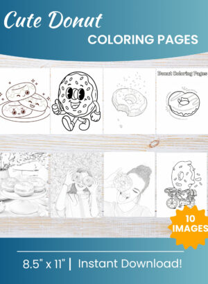 Donut Coloring Pages