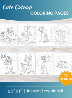 Catnap Coloring Pages