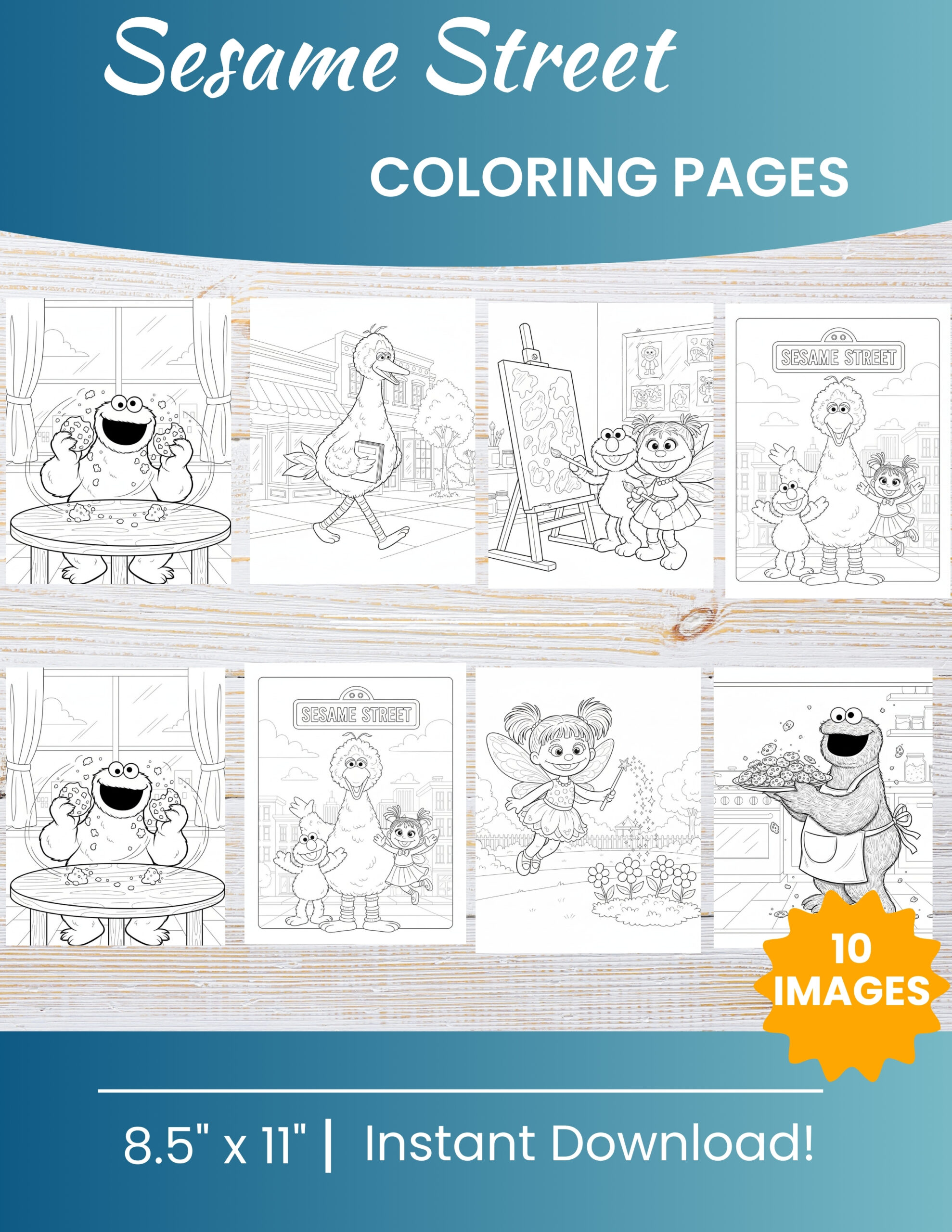 Free Printable Sesame Street coloring pages for kids | 10 PDF Download 1 Sesame Street coloring pages