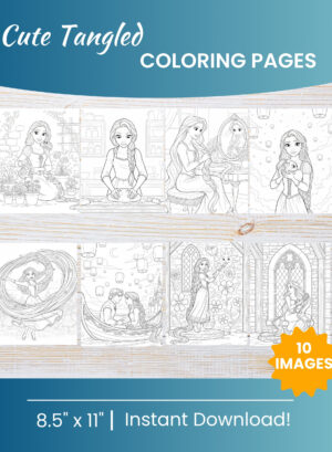 Tangled coloring pages