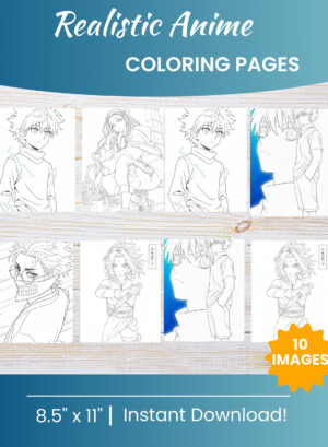 Anime coloring pages