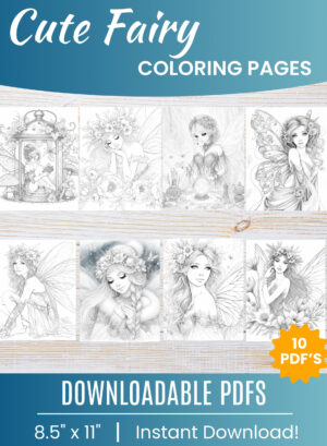 Fairy coloring pages