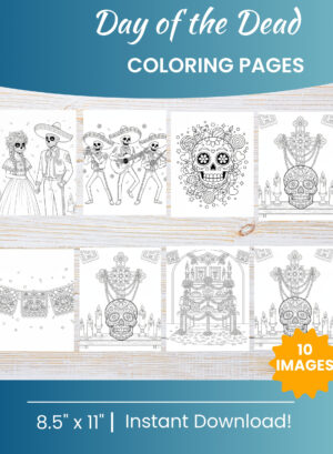 Day of the Dead Coloring Pages