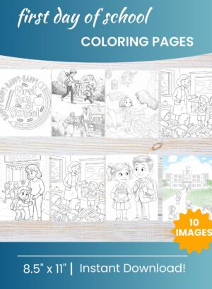 First Day of School Coloring Pages
