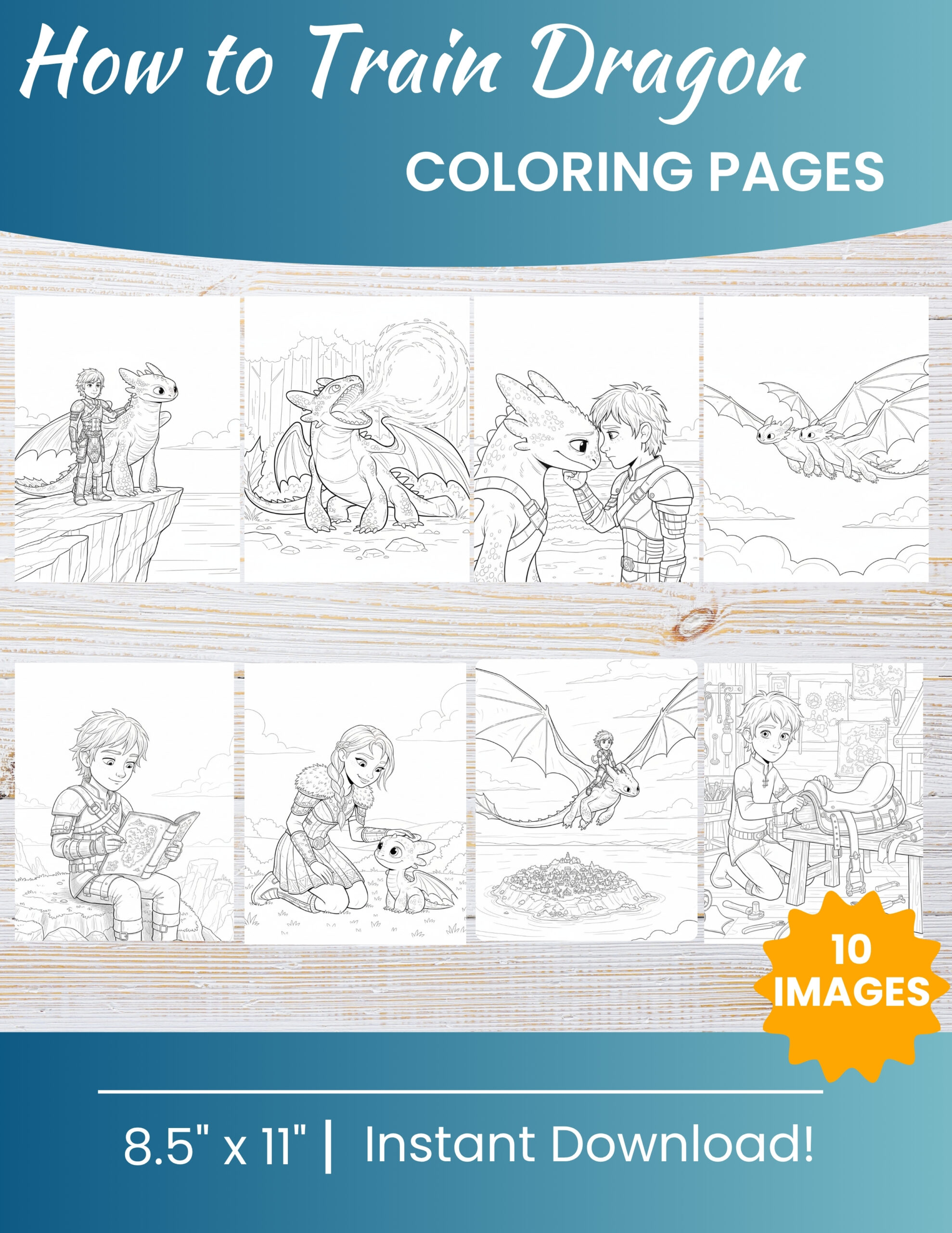 10 Printable How to Train Your Dragon Coloring Pages | Free PDF Download 1 How to Train Your Dragon Coloring Pages