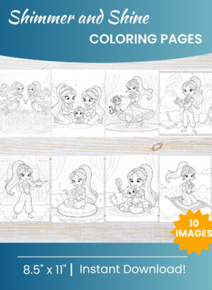 Shimmer and Shine coloring pages