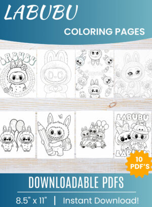 Labubu coloring pages