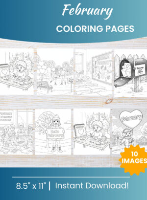 February Coloring Pages