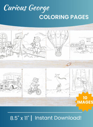 Curious George Coloring Pages
