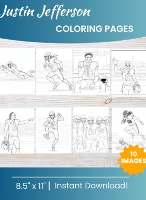 Justin Jefferson Coloring Pages