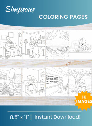 Simpsons coloring pages