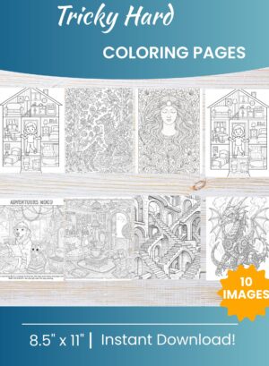 Hard Coloring Pages