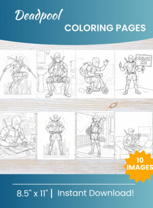 Deadpool Coloring Pages