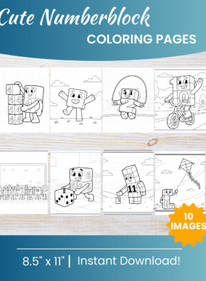 Numberblocks coloring pages