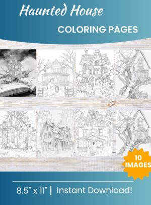 Haunted House Coloring Pages