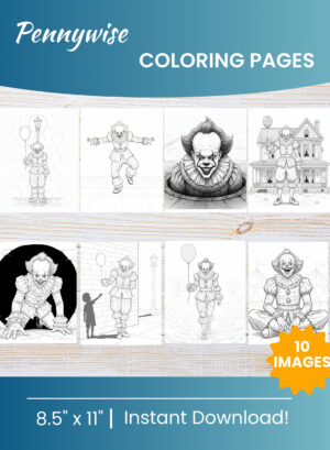 Pennywise coloring pages