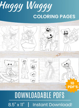 Huggy Wuggy coloring pages