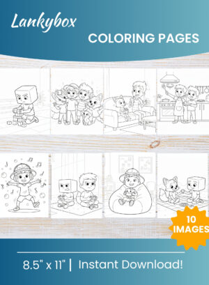 LankyBox Coloring Pages