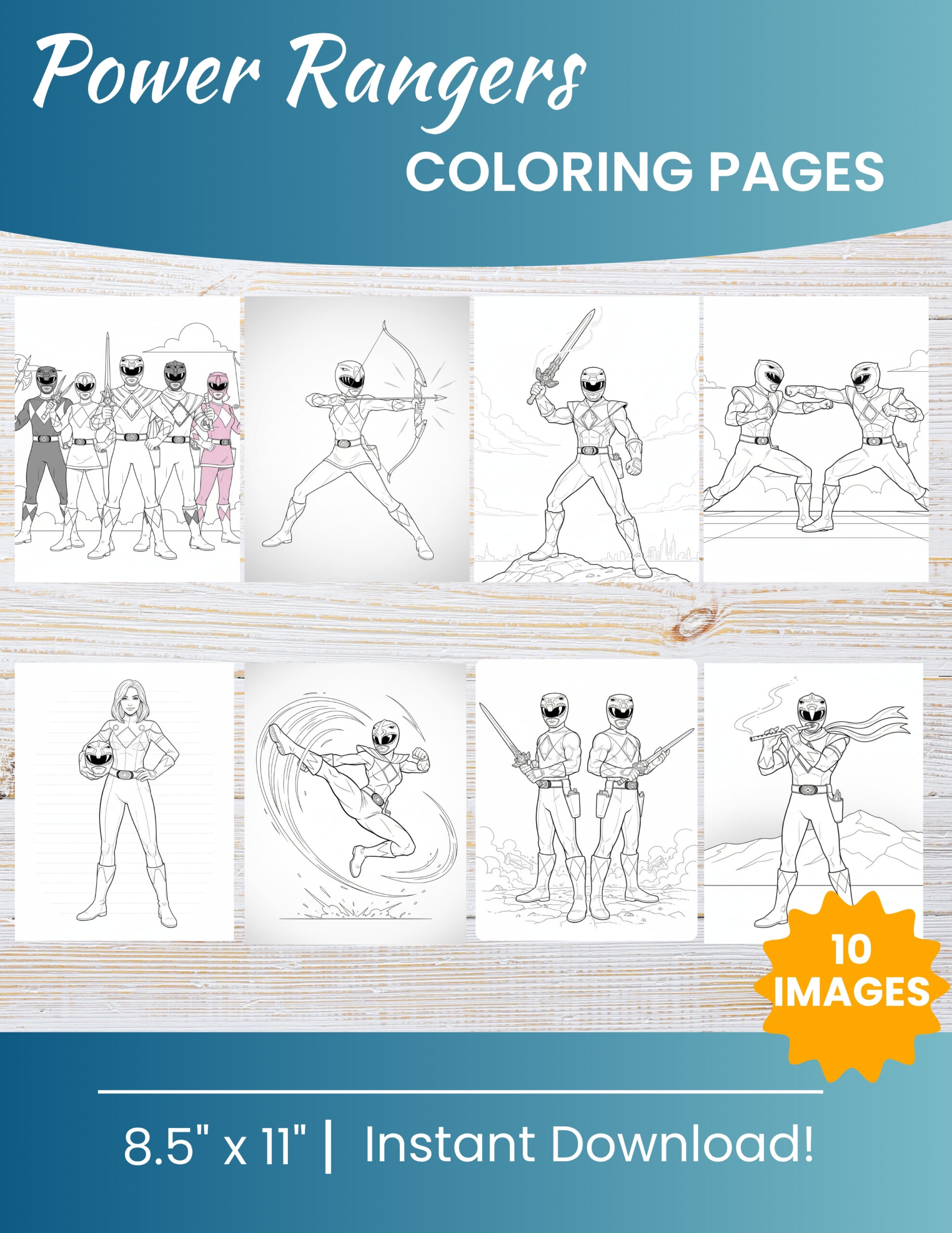 Power Ranger Coloring Pages – 10 Free Printables 1 Power Ranger coloring pages