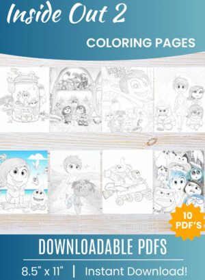 Inside Out 2 coloring pages