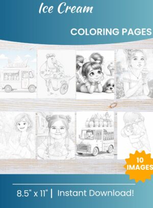 Ice Cream Coloring Pages